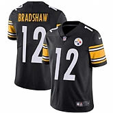 Nike Pittsburgh Steelers #12 Terry Bradshaw Black Team Color NFL Vapor Untouchable Limited Jersey,baseball caps,new era cap wholesale,wholesale hats